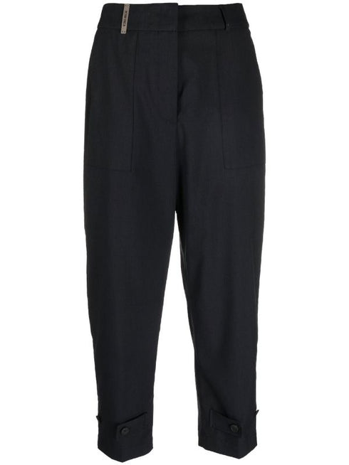 pantalones tapered de talle alto